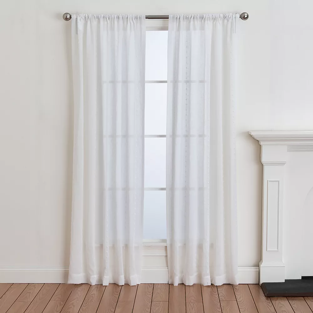 Corona Curtain Rosario Rod Pocket Window Curtain 3 Corona Curtain Rosario Rod Pocket Window Curtain
