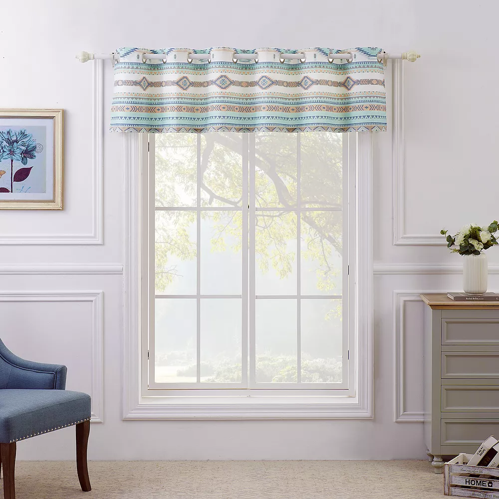 Barefoot Bungalow Phoenix Turquoise Window Valance 3 Barefoot Bungalow Phoenix Turquoise Window Valance