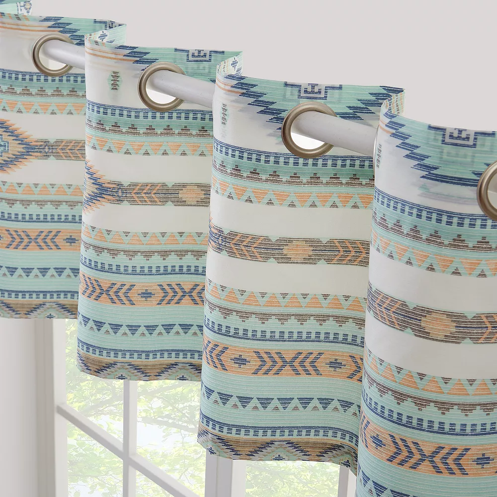 Barefoot Bungalow Phoenix Turquoise Window Valance 4 Barefoot Bungalow Phoenix Turquoise Window Valance - Image 2