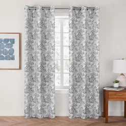 The Big One® Paisley Jacquard 100% Blackout 2-pack Window Curtain