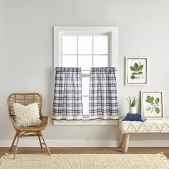 Curtainworks Seaton Rod Pocket Tier Pair -Greenland Home Fashions Shop 4996864 ALT4
