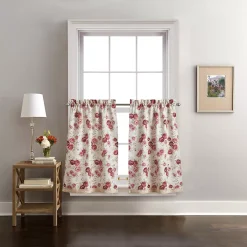Curtainworks Antique Rose Rod Pocket Tier Pair -Greenland Home Fashions Shop 4996901 ALT4
