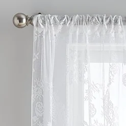 Curtainworks Sibella Lace Rod Pocket Window Curtain Set -Greenland Home Fashions Shop 4997055 ALT