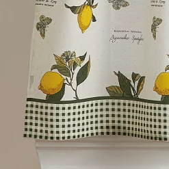 Curtainworks Vintage Lemon Rod Pocket Valance And Tier Set 8 Curtainworks Vintage Lemon Rod Pocket Valance And Tier Set -Greenland Home Fashions Shop 4997070 ALT2