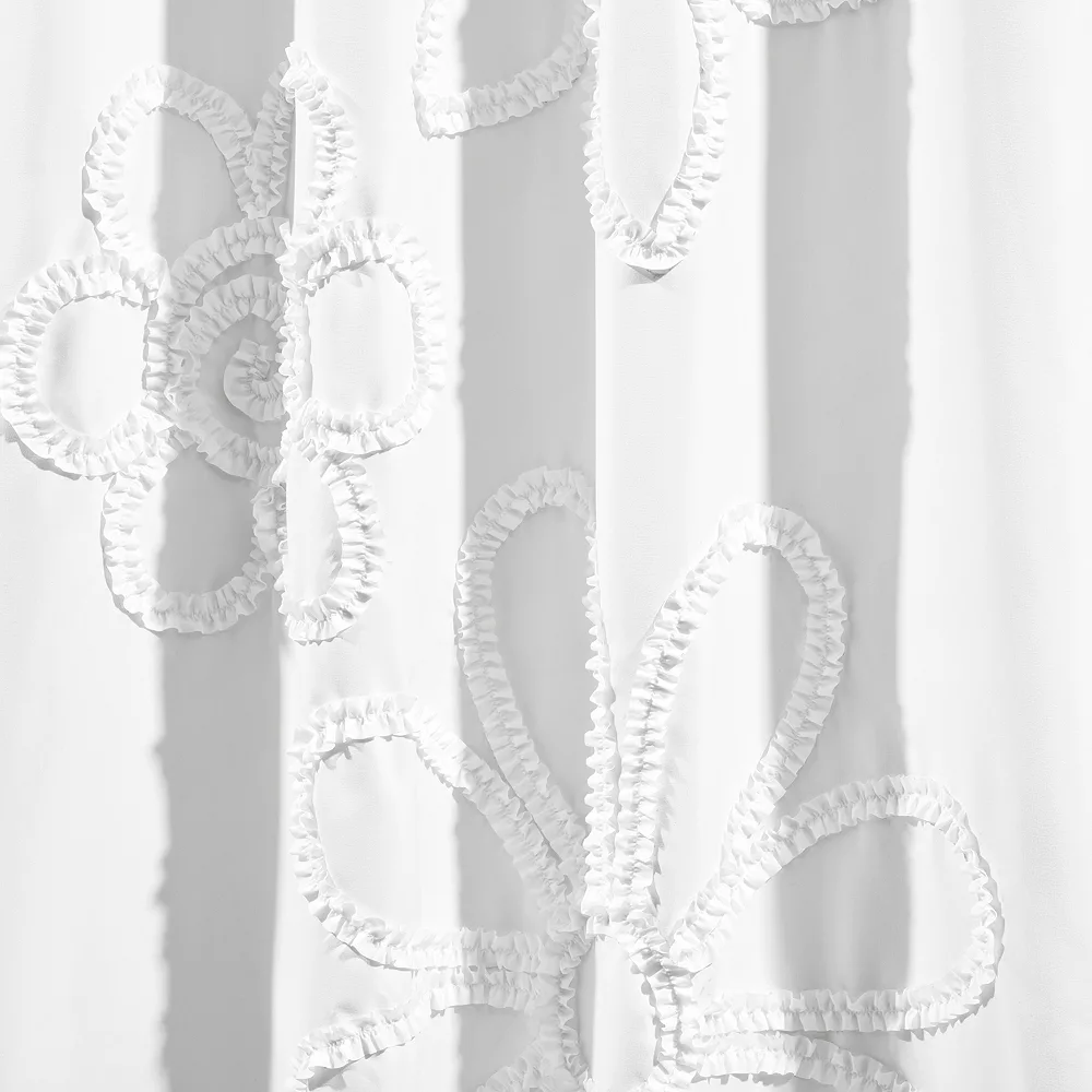 Lush Décor Lush Decor Lush Decor Ruffle Flower 2-pack Window Curtain Set 6 Lush Décor Lush Decor Lush Decor Ruffle Flower 2-pack Window Curtain Set - Image 4