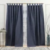 Nicole Miller NY Nicole Miller New York Peterson Light Filtering Tuxedo 2-pack Window Curtain Set -Greenland Home Fashions Shop 5010229 Indigo
