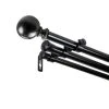 Rod Desyne Jordana Triple Curtain Rod -Greenland Home Fashions Shop 5033644 Black