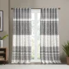 INK+IVY Mila Cotton Light Filtering Printed Window Curtain With Chenille Detail -Greenland Home Fashions Shop 5034642 Gray