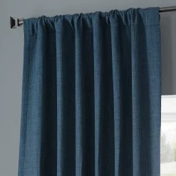 EFF Monochromatic Faux Linen Room Darkening 2-pack Window Curtain Set 10 EFF Monochromatic Faux Linen Room Darkening 2-pack Window Curtain Set -Greenland Home Fashions Shop 5083262 ALT2