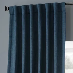 EFF Monochromatic Faux Linen Room Darkening 2-pack Window Curtain Set 11 EFF Monochromatic Faux Linen Room Darkening 2-pack Window Curtain Set -Greenland Home Fashions Shop 5083262 ALT3