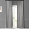 EFF Monochromatic Faux Linen Room Darkening 2-pack Window Curtain Set 2 EFF Monochromatic Faux Linen Room Darkening 2-pack Window Curtain Set -Greenland Home Fashions Shop 5083262 Colonial Off White