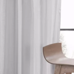 EFF Dune Textured Solid Cotton Grommet 2-pack Window Curtain Set -Greenland Home Fashions Shop 5083781 ALT3