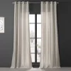 EFF Dune Textured Solid Cotton Grommet 2-pack Window Curtain Set -Greenland Home Fashions Shop 5083781 Fable Beige