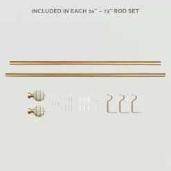 Exclusive Home Curtains Diana Adjustable Curtain Rod And Finial Set -Greenland Home Fashions Shop 5093813 ALT5