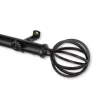 Rod Desyne Cage 13/16" Single Curtain Rod 28"-48" -Greenland Home Fashions Shop 5094115 Black