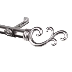 Rod Desyne Swan 13/16" Single Curtain Rod 120" - 170"