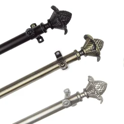 Rod Desyne Bloom 13/16" Single Curtain Rod 48"-84" -Greenland Home Fashions Shop 5094126 ALT