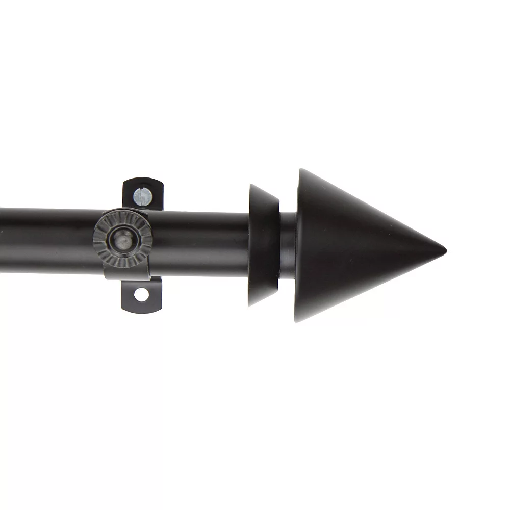 Rod Desyne Cone 13/16" Single Curtain Rod 48"-84" 3 Rod Desyne Cone 13/16" Single Curtain Rod 48"-84"