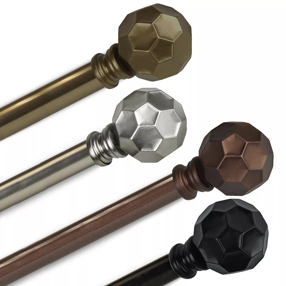 Rod Desyne Christiano 13/16" Single Curtain Rod 28"-48" 4 Rod Desyne Christiano 13/16" Single Curtain Rod 28"-48" - Image 2