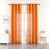 Unbranded Artisan 1-Panel Light Filtering Window Curtain -Greenland Home Fashions Shop 5108499 Orange