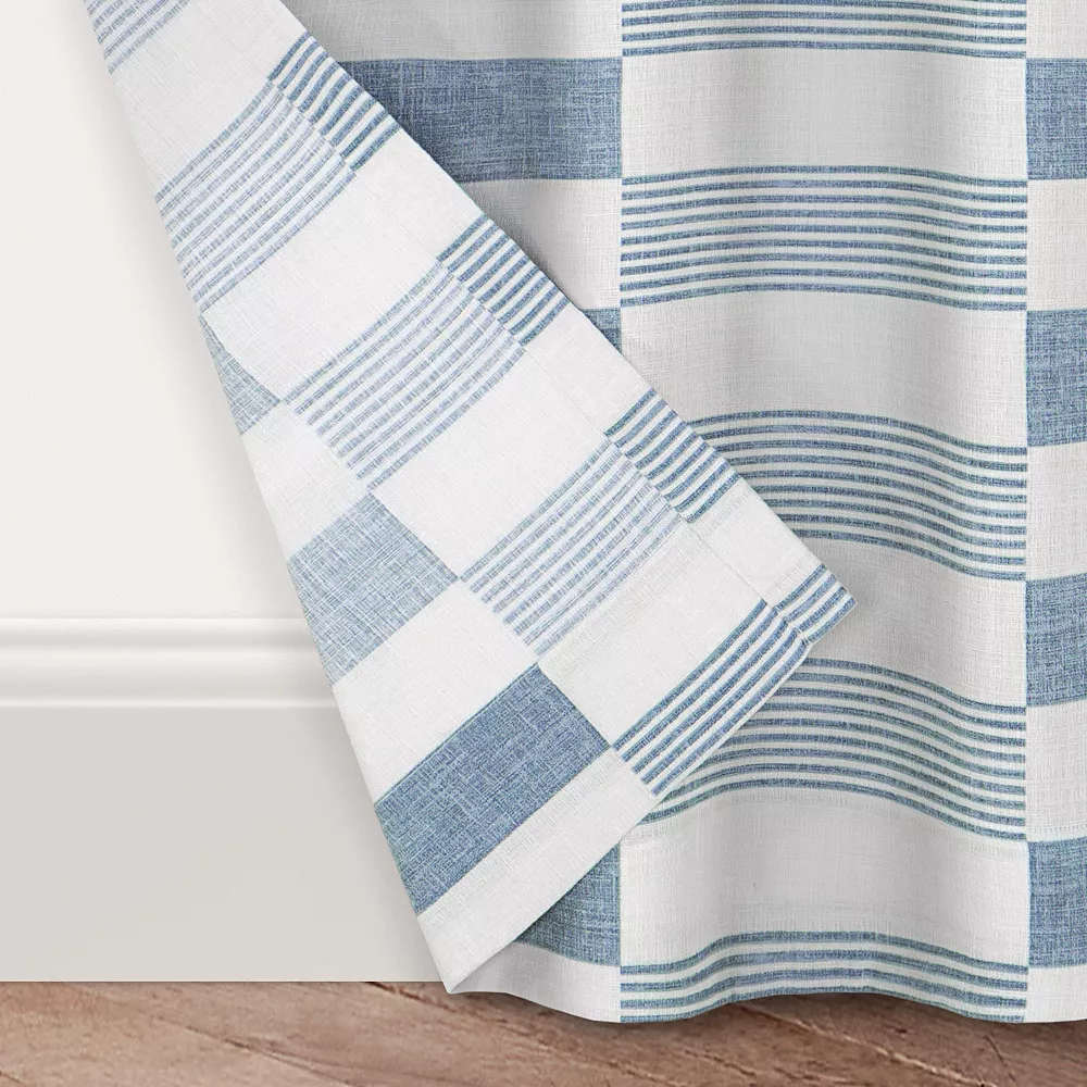 The Big One® Blue Declan 2-Pack Window Curtain Set 5 The Big One® Blue Declan 2-Pack Window Curtain Set - Image 3