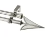 Rod Desyne Arrow 13/16" Double Curtain Rod -Greenland Home Fashions Shop 5152749 Satin Nickel