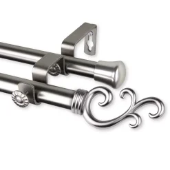 Rod Desyne Swan 13/16" Double Curtain Rod