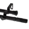 Rod Desyne Bolt 13/16" Double Curtain Rod 2 Rod Desyne Bolt 13/16" Double Curtain Rod -Greenland Home Fashions Shop 5153521 Black