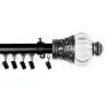 Rod Desyne Lacey 1.5" Cordless Traverse Rod -Greenland Home Fashions Shop 5153703 Black