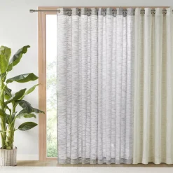 Madison Park Kaisley Yarn Dyed Slub Grommet Top Sheer Window Curtain -Greenland Home Fashions Shop 5162747 ALT7