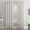 Sonoma Goods For Life® Recycled Polyester Tonal Grid Grommet Window Curtain -Greenland Home Fashions Shop 5174017 Pearl
