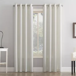 Sonoma Goods For Life® Recycled Polyester Tonal Grid Grommet Window Curtain