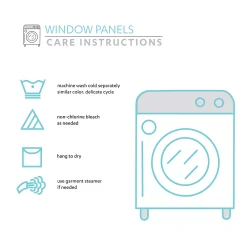 Lush Décor Lush Decor Cynthia Jacobean Sheer Window Curtain Set -Greenland Home Fashions Shop 5175079 ALT91