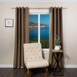 Decopolitan Knob Cap Adjustable 3/4" Curtain Rod Set -Greenland Home Fashions Shop 5176676 ALT2