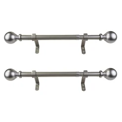 Decopolitan Ball Adjustable 1" Curtain Rod Set -Greenland Home Fashions Shop 5176678 ALT