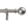 Decopolitan Ball Adjustable 1" Curtain Rod Set -Greenland Home Fashions Shop 5176678 Antique Silver