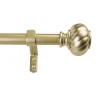 Decopolitan Twist Knob Adjustable 1" Curtain Rod Set -Greenland Home Fashions Shop 5176684 Light Gold