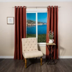 Decopolitan Cylinder Cap Adjustable 3/4" Curtain Rod Set -Greenland Home Fashions Shop 5176689 ALT4