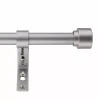 Decopolitan Cylinder Cap Adjustable 3/4" Curtain Rod Set -Greenland Home Fashions Shop 5176689 Gloss Antique Silver