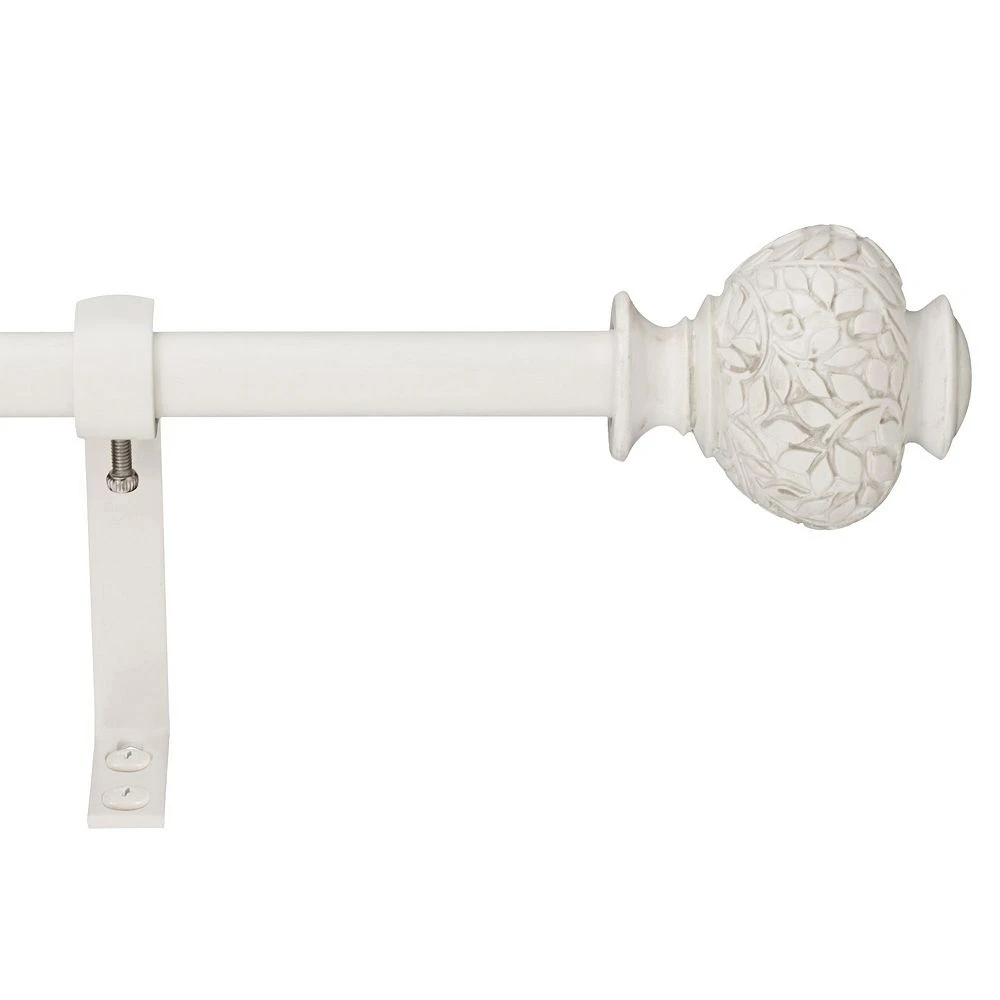 Decopolitan Arbor Knob Adjustable 5/8" Curtain Rod Set 3 Decopolitan Arbor Knob Adjustable 5/8" Curtain Rod Set