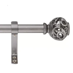 Decopolitan Constance Open Ball Adjustable 1" Curtain Rod Set