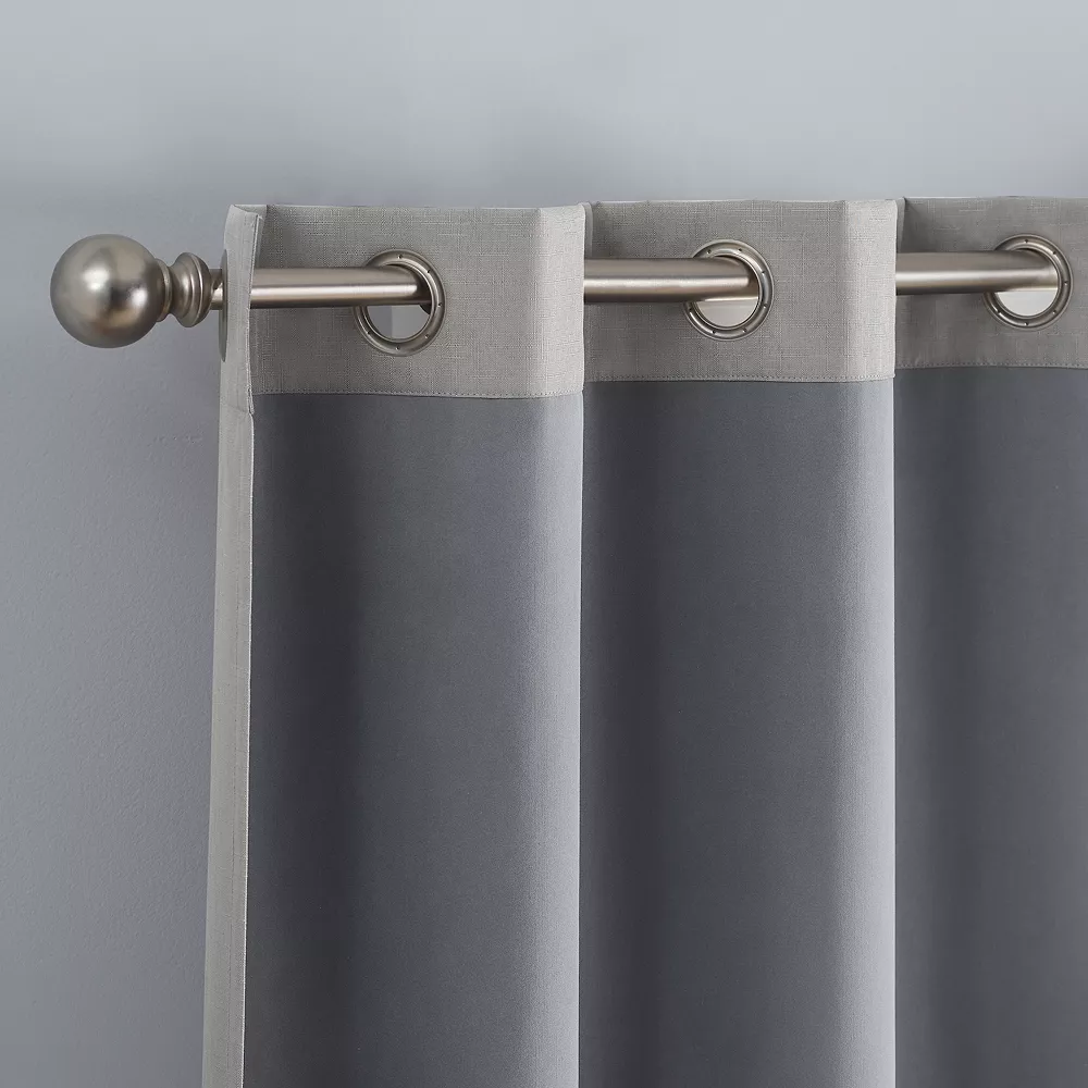 Eclipse Kylie Absolute Zero 100% Blackout Grommet Window Curtain Set 6 Eclipse Kylie Absolute Zero 100% Blackout Grommet Window Curtain Set - Image 4
