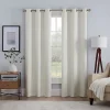 Eclipse Kylie Absolute Zero 100% Blackout Grommet Window Curtain Set -Greenland Home Fashions Shop 5177379 Ivory