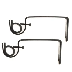 Decopolitan 1" Single Curtain Rod Bracket Pair