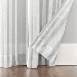 Clean Window Leno Weave Stripe Anti-Dust Sheer Window Curtain Panel -Greenland Home Fashions Shop 5186231 ALT3