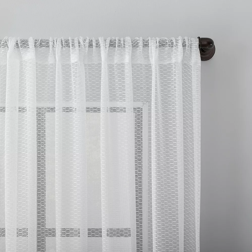 Clean Window Vintage Open Weave Anti-Dust Sheer Window Curtain Panel 4 Clean Window Vintage Open Weave Anti-Dust Sheer Window Curtain Panel - Image 2