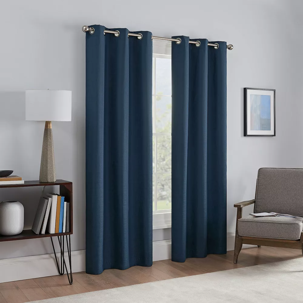 Eclipse Talisa Draft Blocker Fleece Insulated Absolute Zero 100% Blackout Window Curtain Set 5 Eclipse Talisa Draft Blocker Fleece Insulated Absolute Zero 100% Blackout Window Curtain Set - Image 3