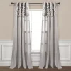 Lush Décor Lush Decor Ruched Waterfall Linen Window Curtain Panel -Greenland Home Fashions Shop 5197073 Light Gray