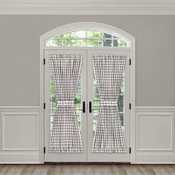 Achim Buffalo Check Door Panel And Tieback -Greenland Home Fashions Shop 5214023 ALT4
