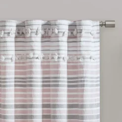 Urban Habitat Charlie Light Filtering Jacquard 1-Panel Rod Pocket Window Curtain -Greenland Home Fashions Shop 5216694 ALT